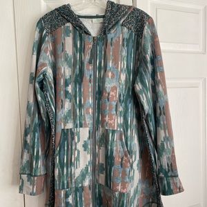 LOGO Lounge by Lori Goldstein  Zip Front Hoodie